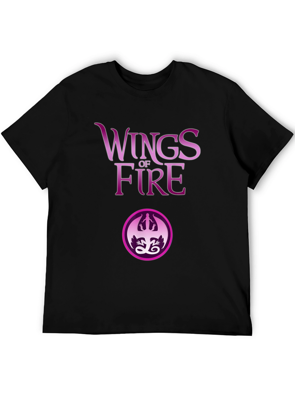 Wings of Fire Graphic Tee - Black Cotton Blend