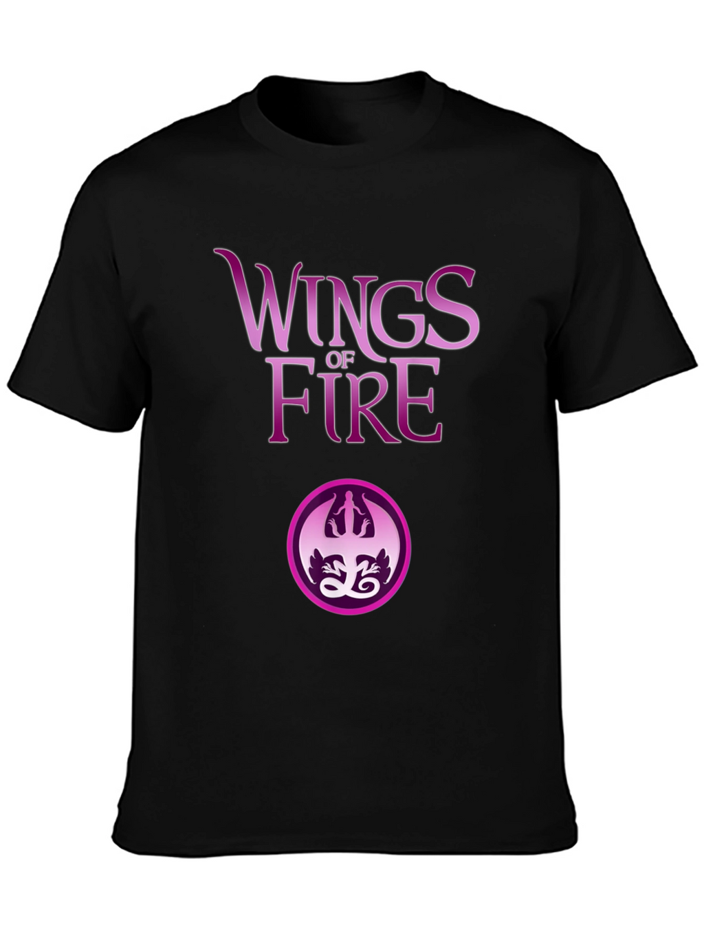 Wings of Fire Graphic Tee - Black Cotton Blend