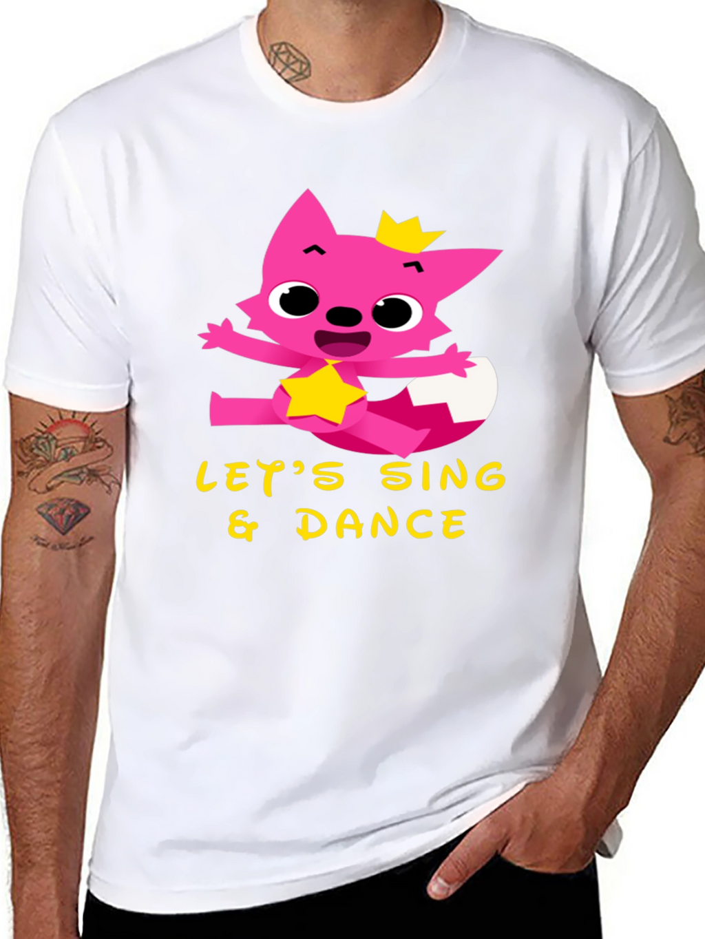 Lets Sing & Dance Tee - Pink Fox Design