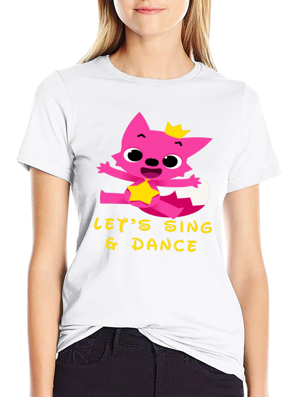 Lets Sing & Dance Tee - Pink Fox Design