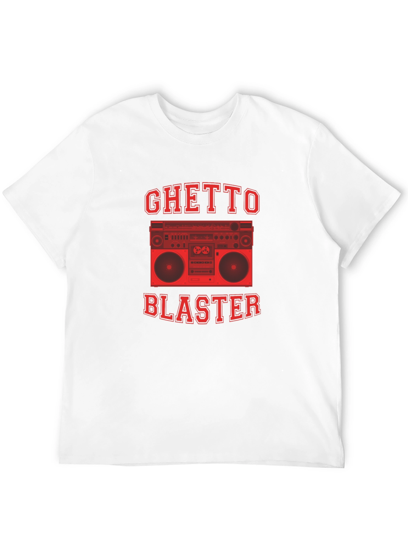 Ghetto Blaster Graphic Tee - Retro Boombox Design