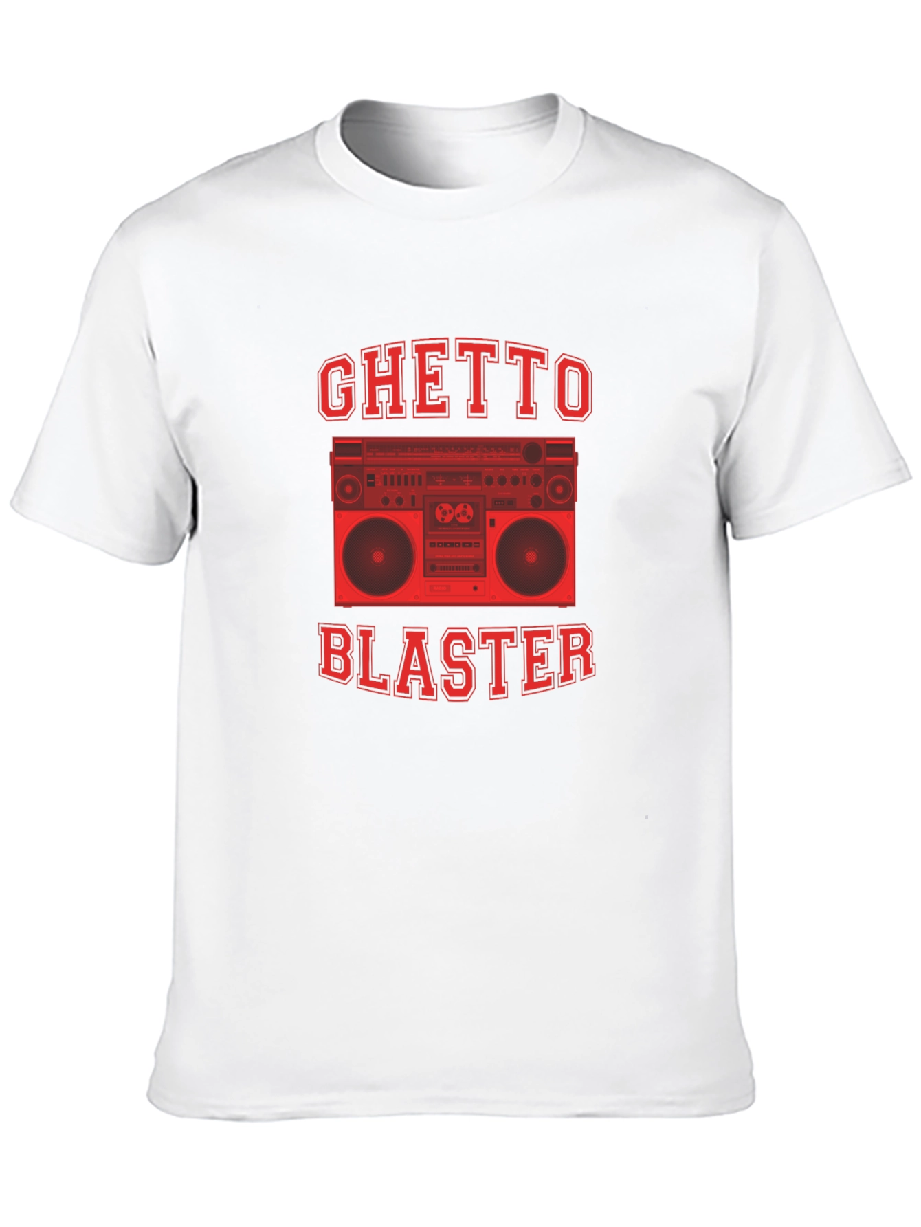 Ghetto Blaster Graphic Tee - Retro Boombox Design