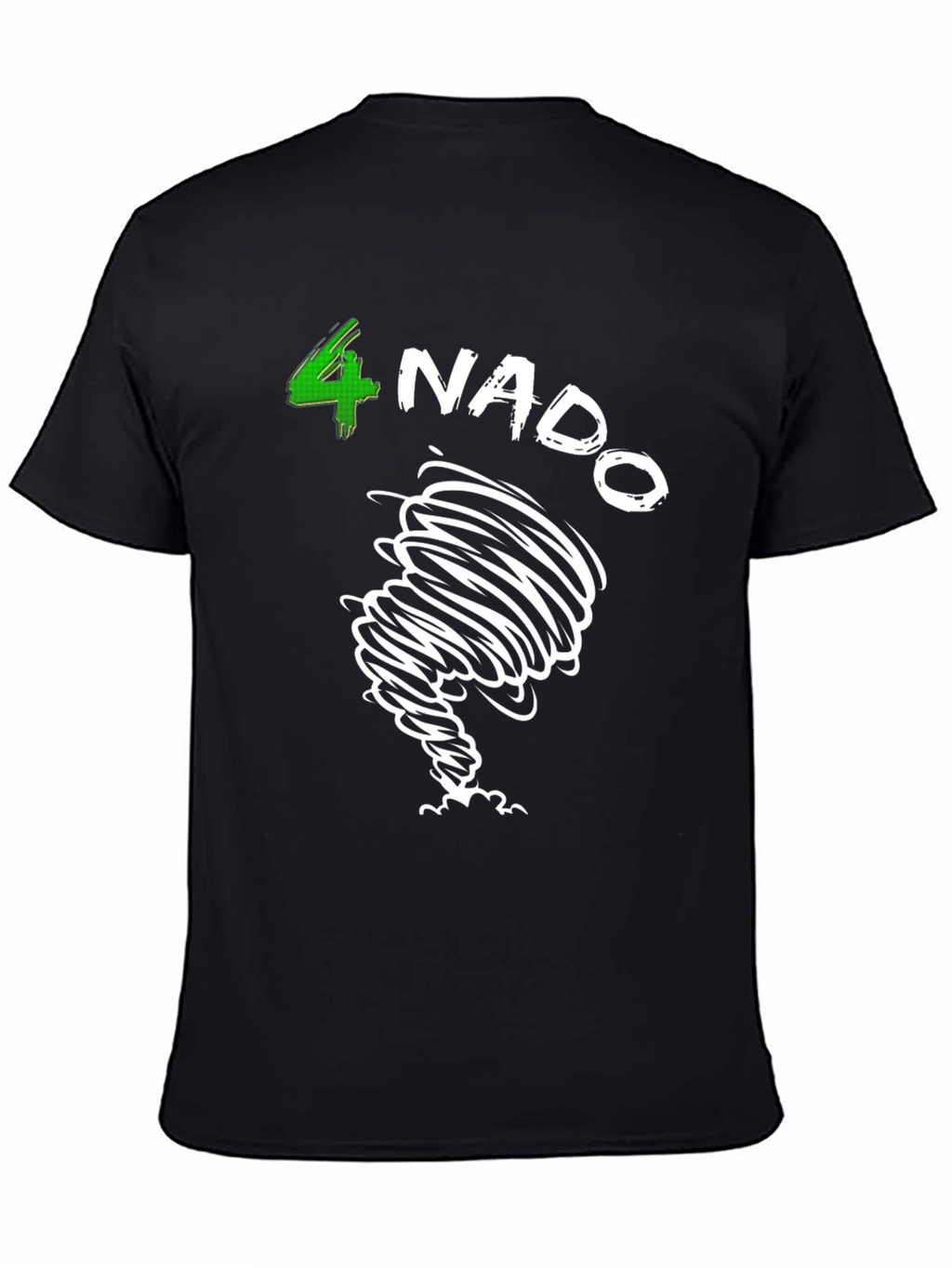 4 Nado Tornado Graphic Black T-Shirt