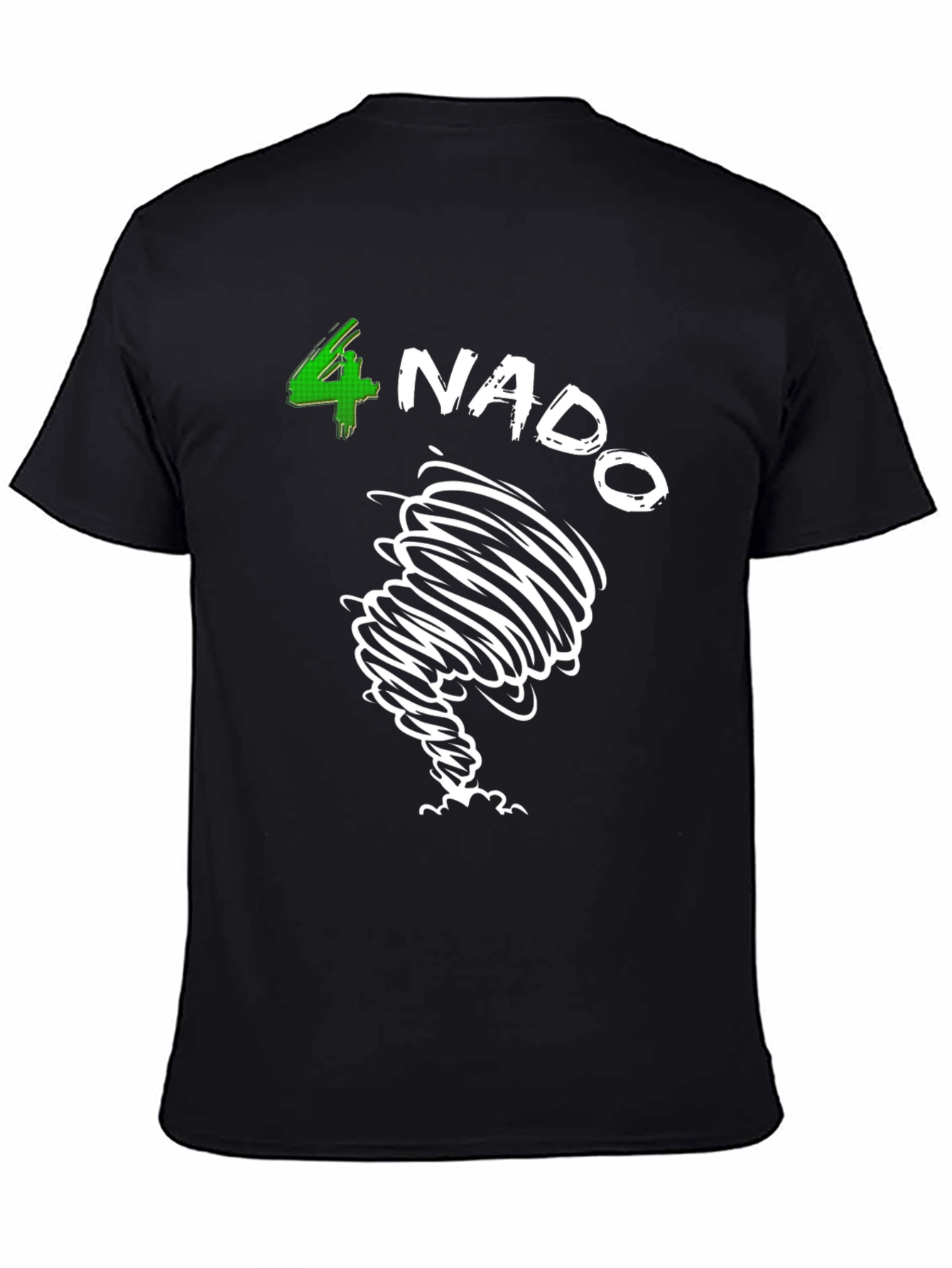 4 Nado Tornado Graphic Black T-Shirt