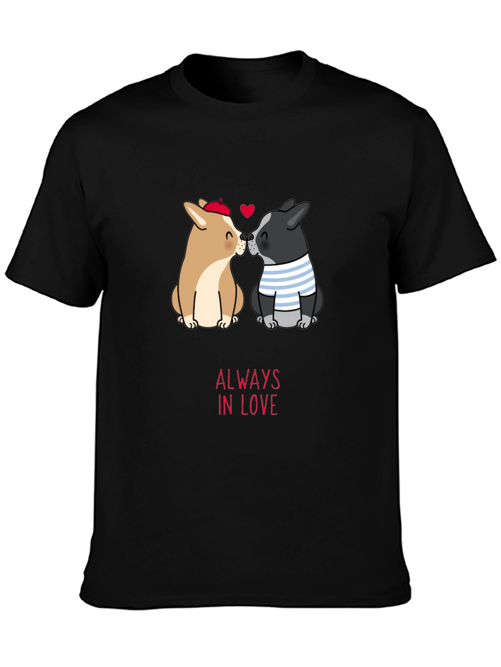 Always In Love Pet Cartoon Graphic Tee
