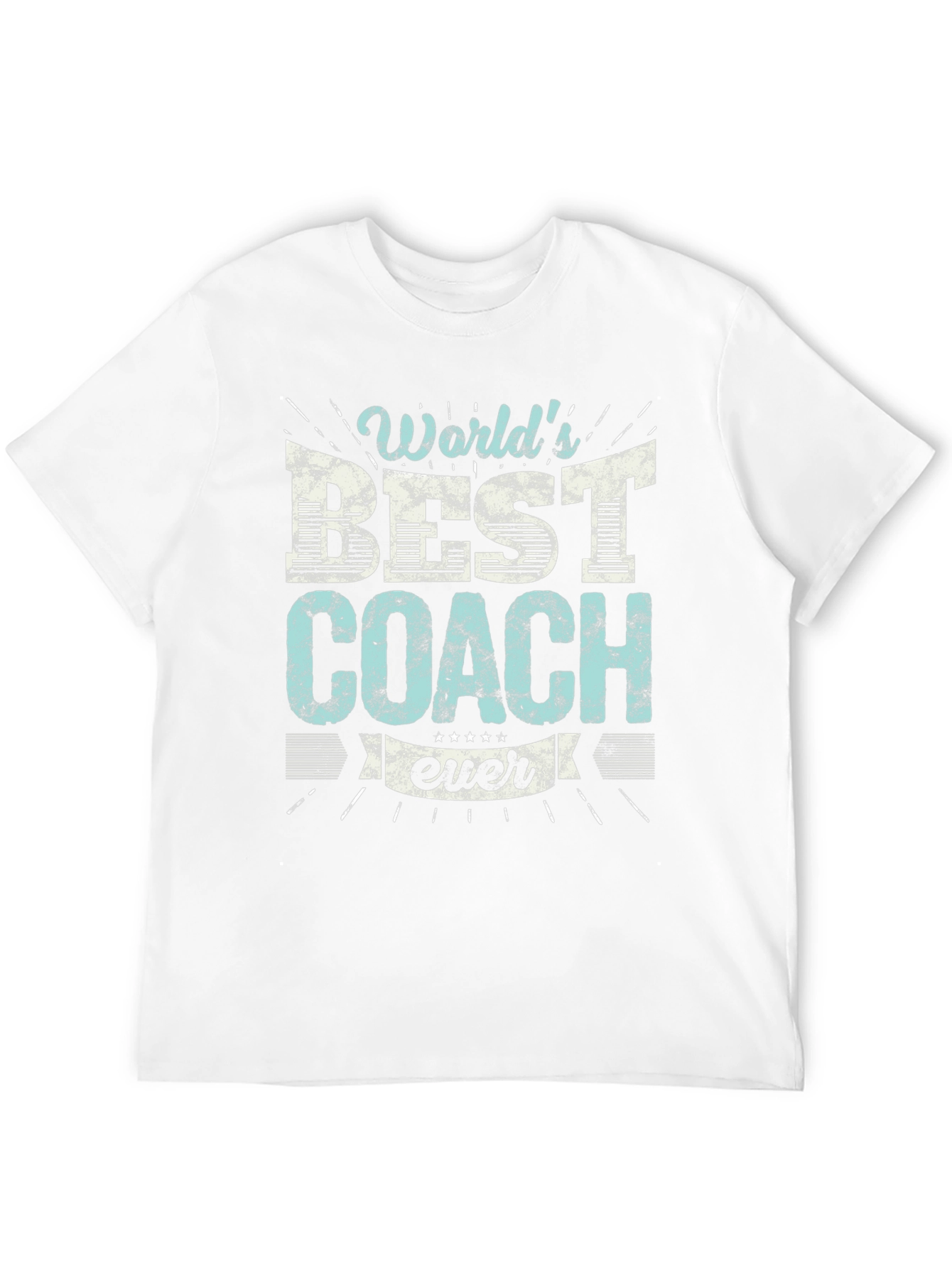 Worlds Best Coach Ever Graphic T-Shirt