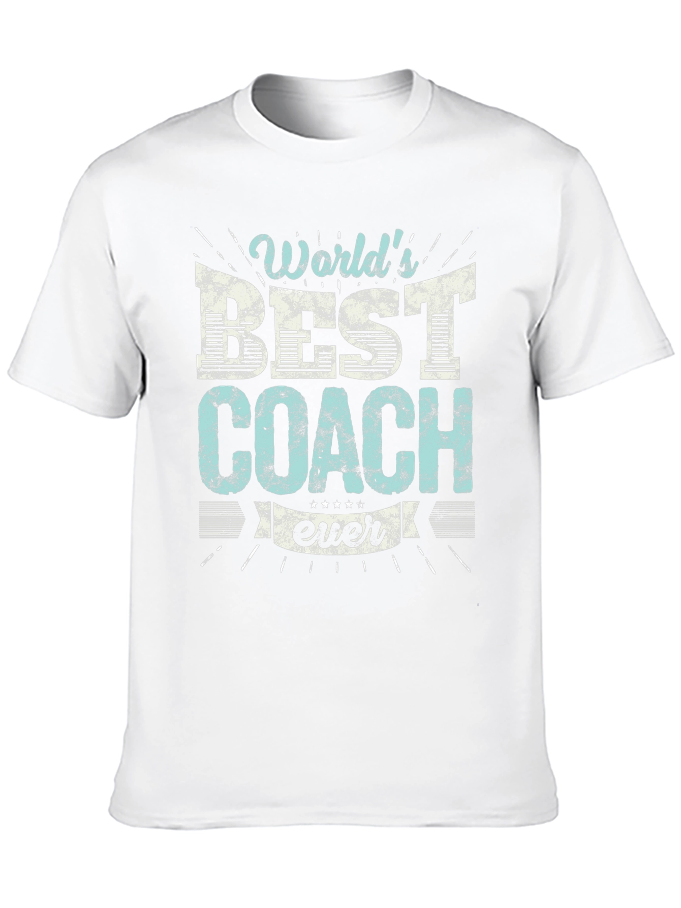 Worlds Best Coach Ever Graphic T-Shirt