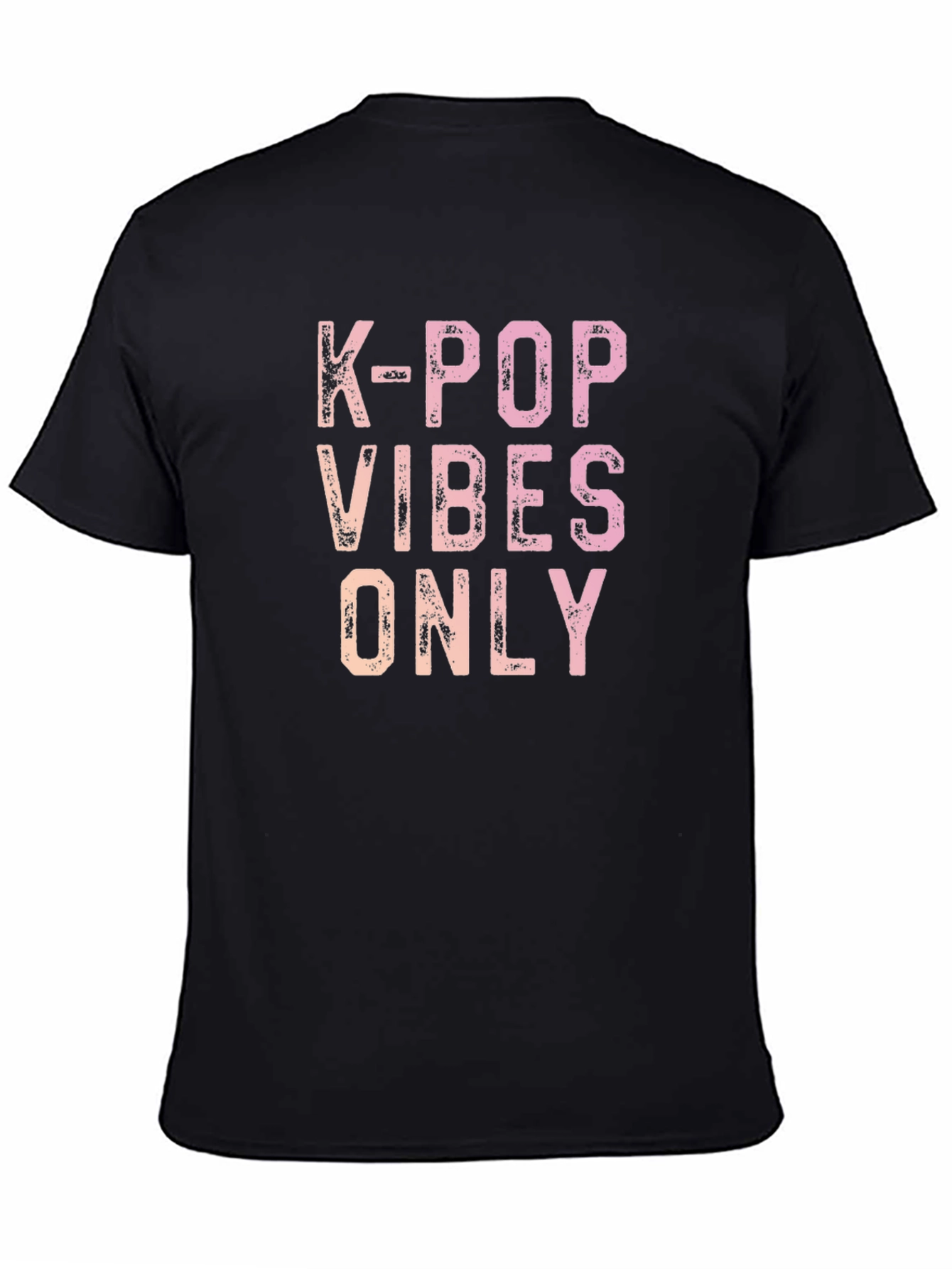 K-Pop Vibes Only Graphic Tee - Trendy Casual Shirt