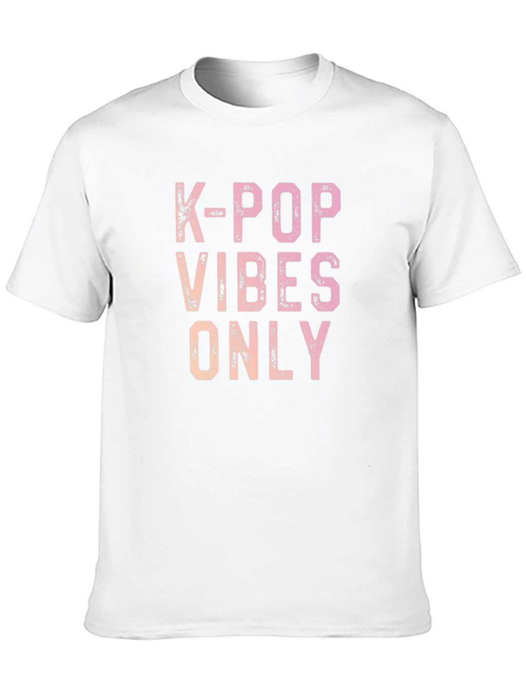 K-Pop Vibes Only Graphic Tee - Trendy Casual Shirt