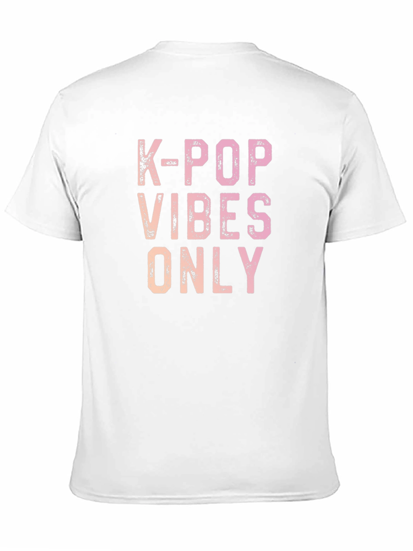 K-Pop Vibes Only Graphic Tee - Trendy Casual Shirt
