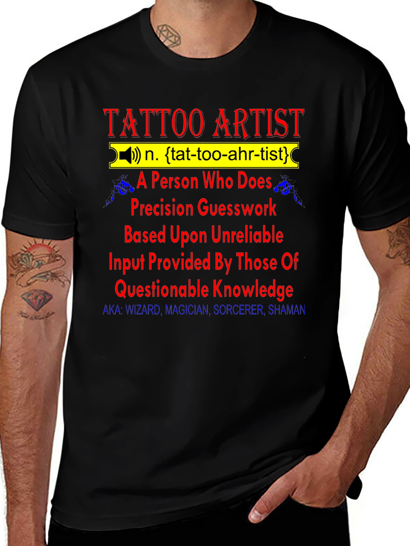Tattoo Artist Definition T-Shirt - Funny Gift for Tattooists