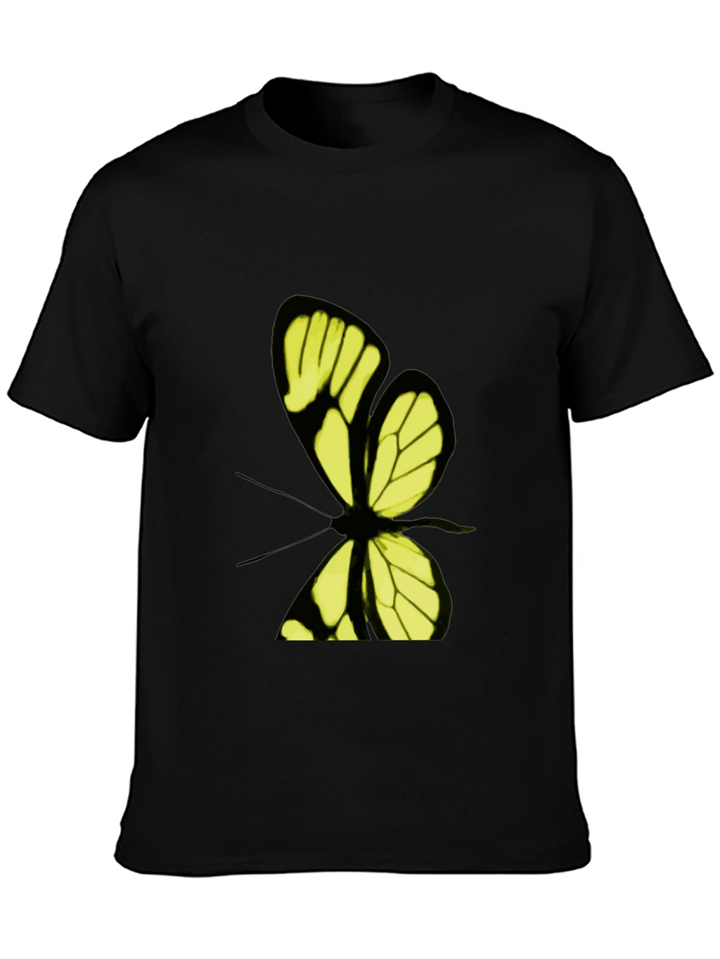Butterfly Graphic Print T-Shirt - Stylish Casual Wear