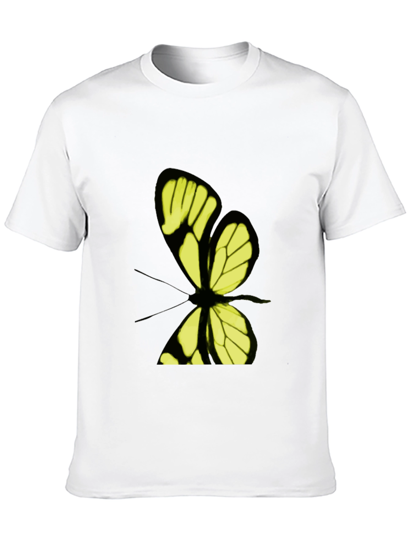 Butterfly Graphic Print T-Shirt - Stylish Casual Wear