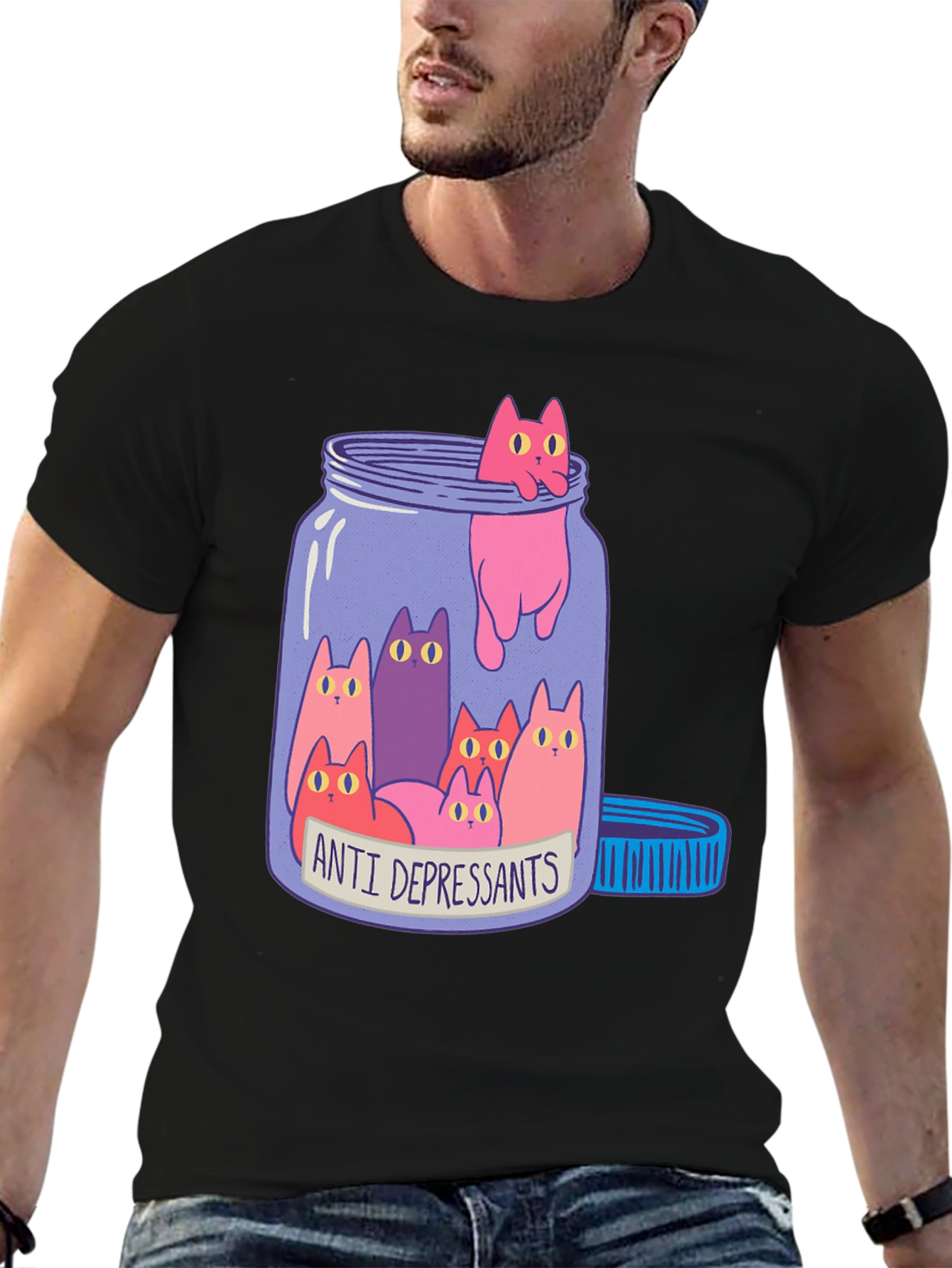Anti-Depressant Cat T-Shirt