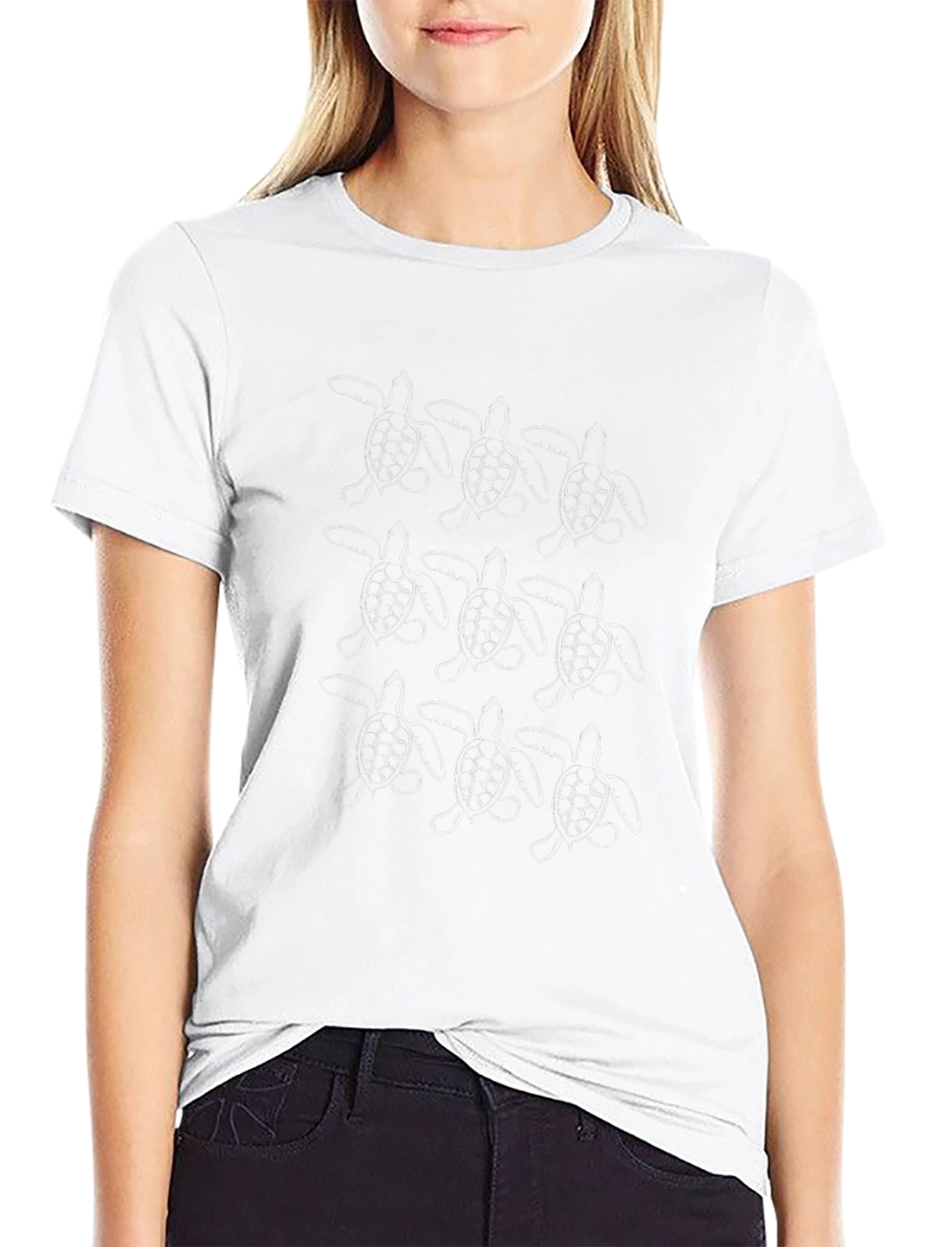 Mens Solid Black Casual T-Shirt