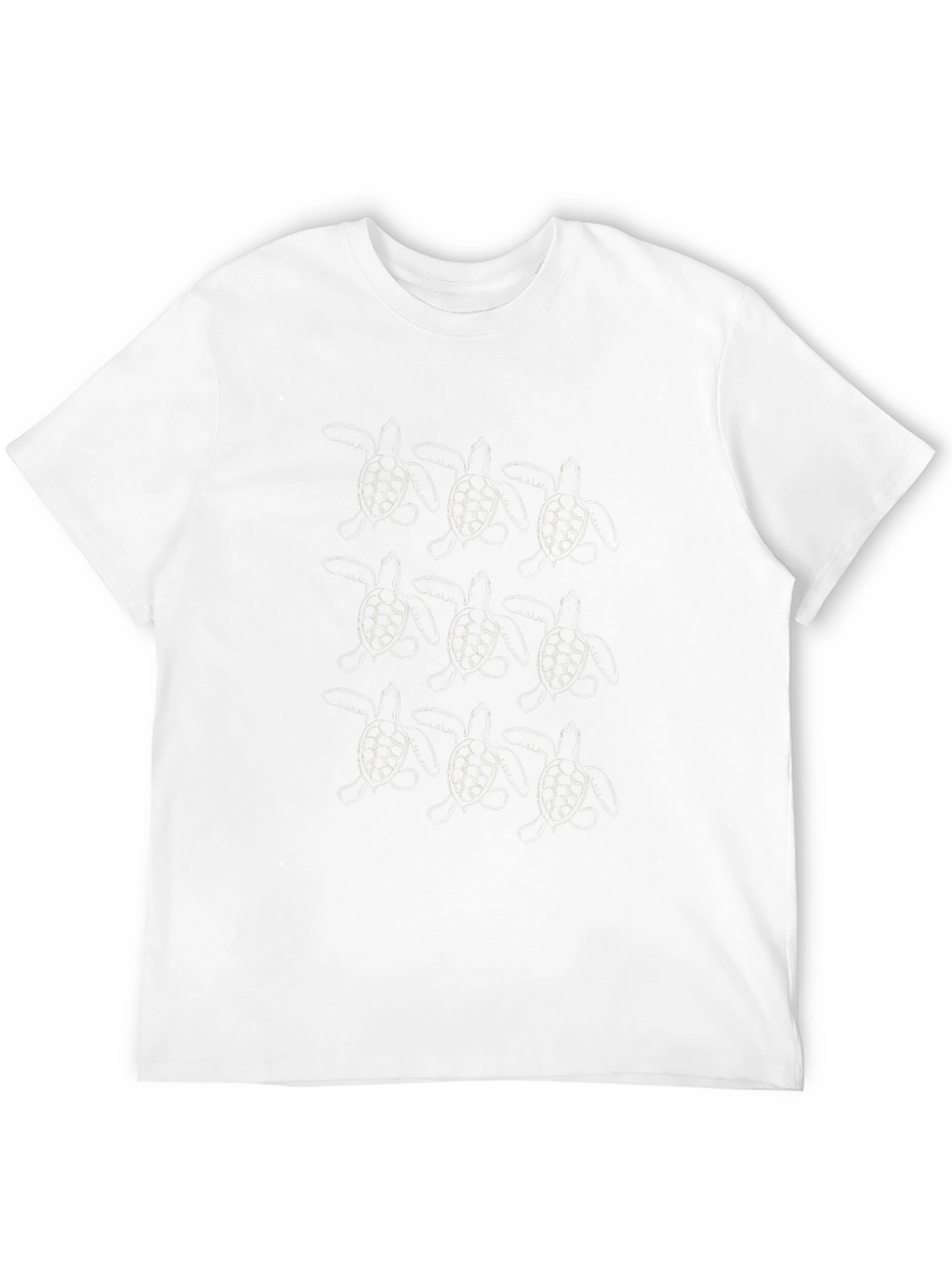 Mens Solid Black Casual T-Shirt