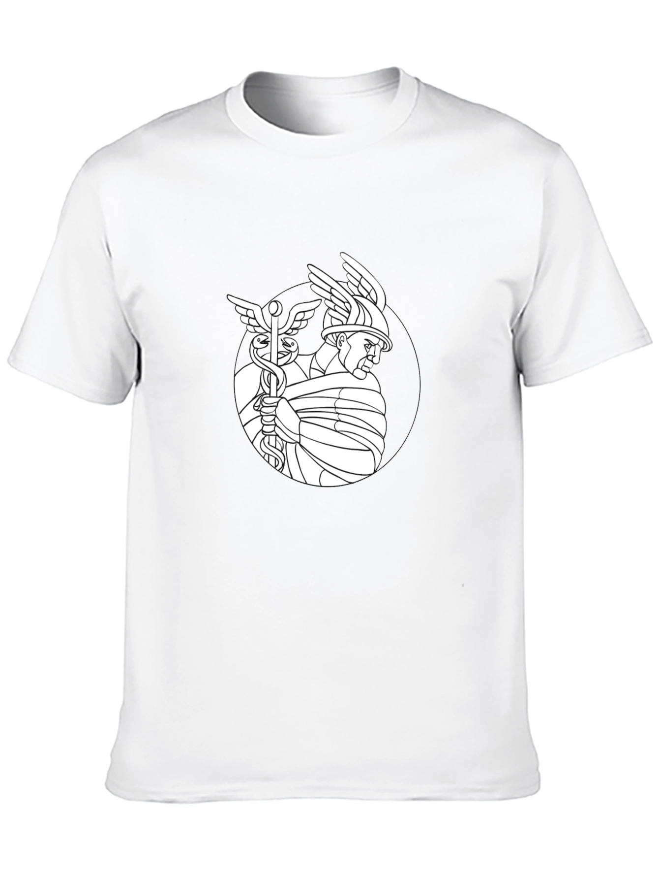 Hermes Graphic Tee - Stylish Black T-Shirt