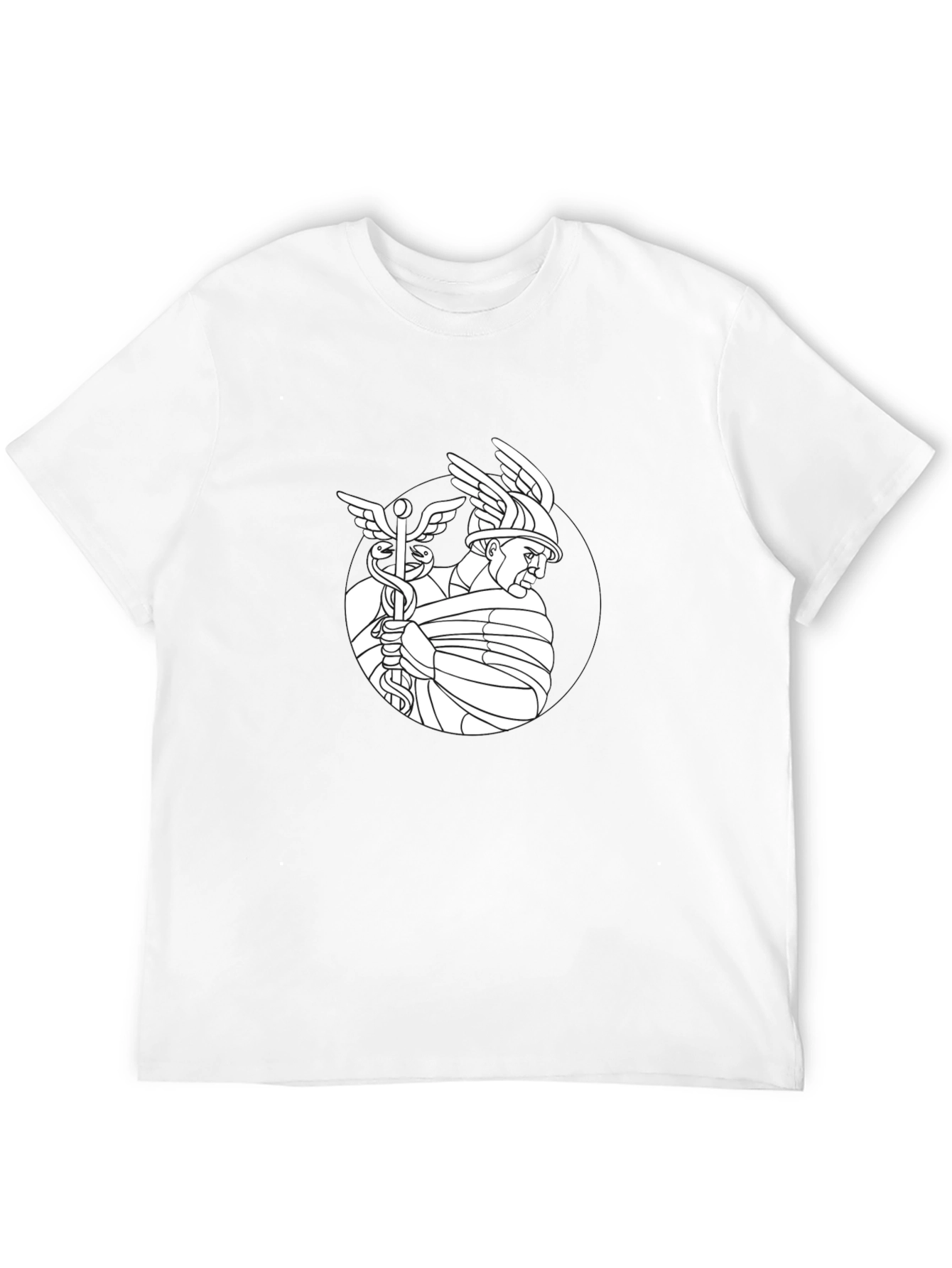 Hermes Graphic Tee - Stylish Black T-Shirt