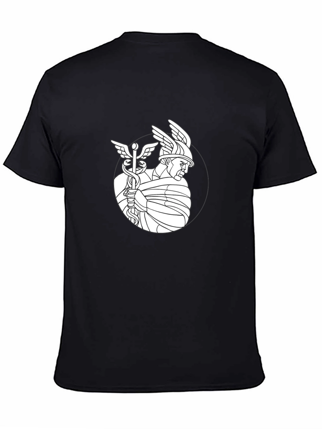 Hermes Graphic Tee - Stylish Black T-Shirt