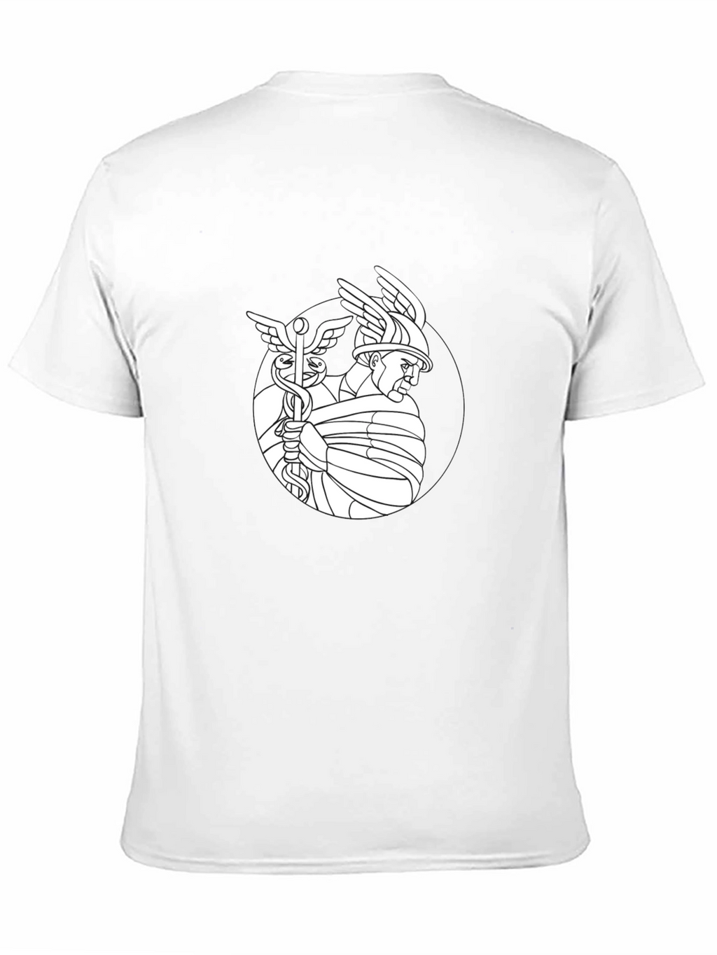Hermes Graphic Tee - Stylish Black T-Shirt
