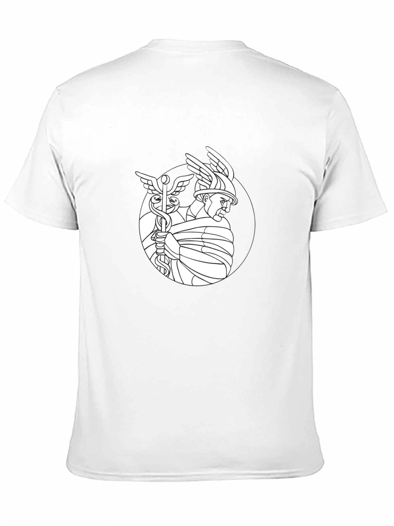 Hermes Graphic Tee - Stylish Black T-Shirt