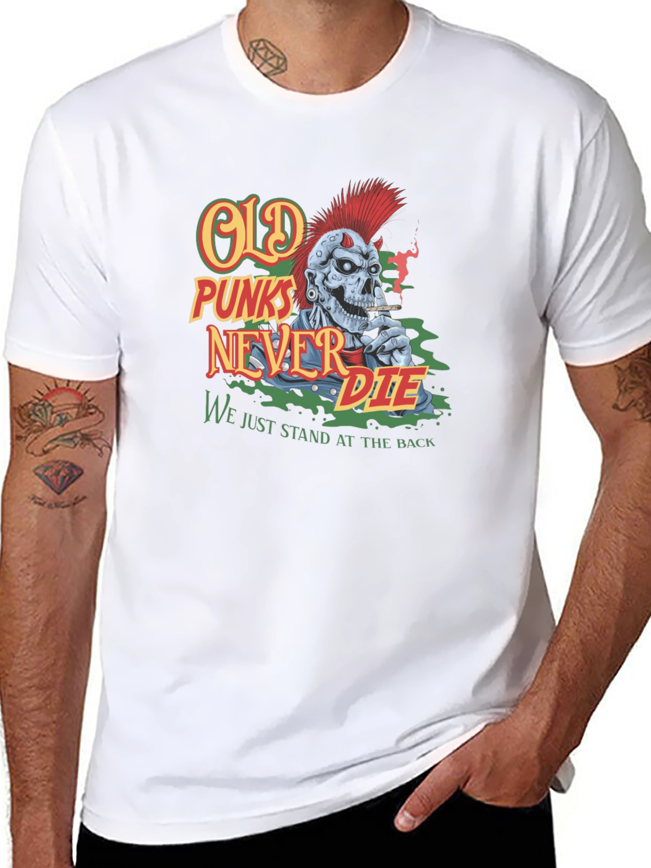 Old Punks Never Die Graphic Tee