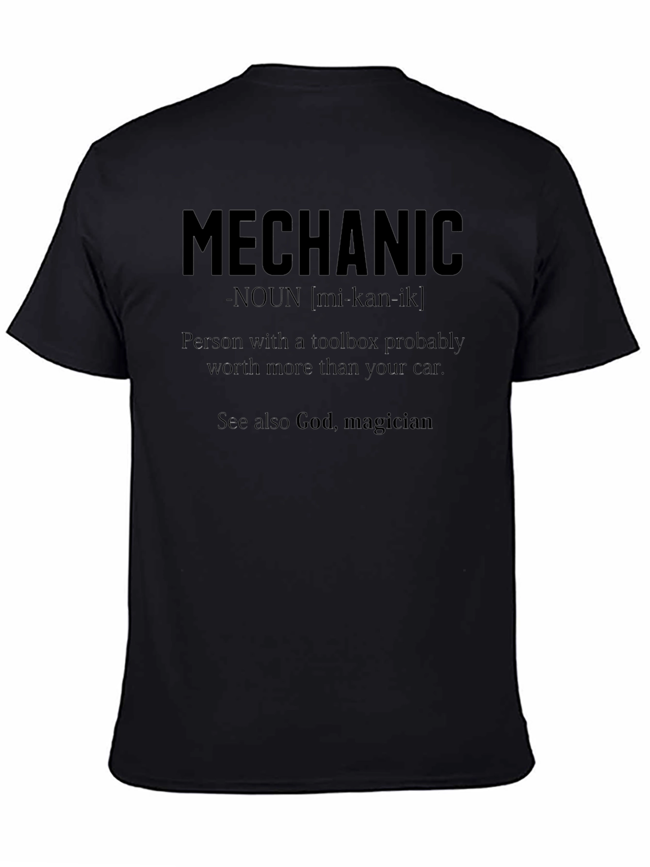 Mechanic Definition T-Shirt - Gift for Auto Repair Tech