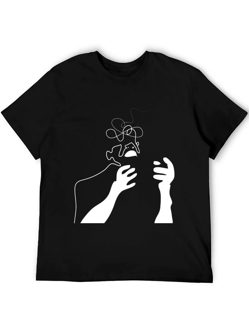 Abstract Line Art Graphic Tee