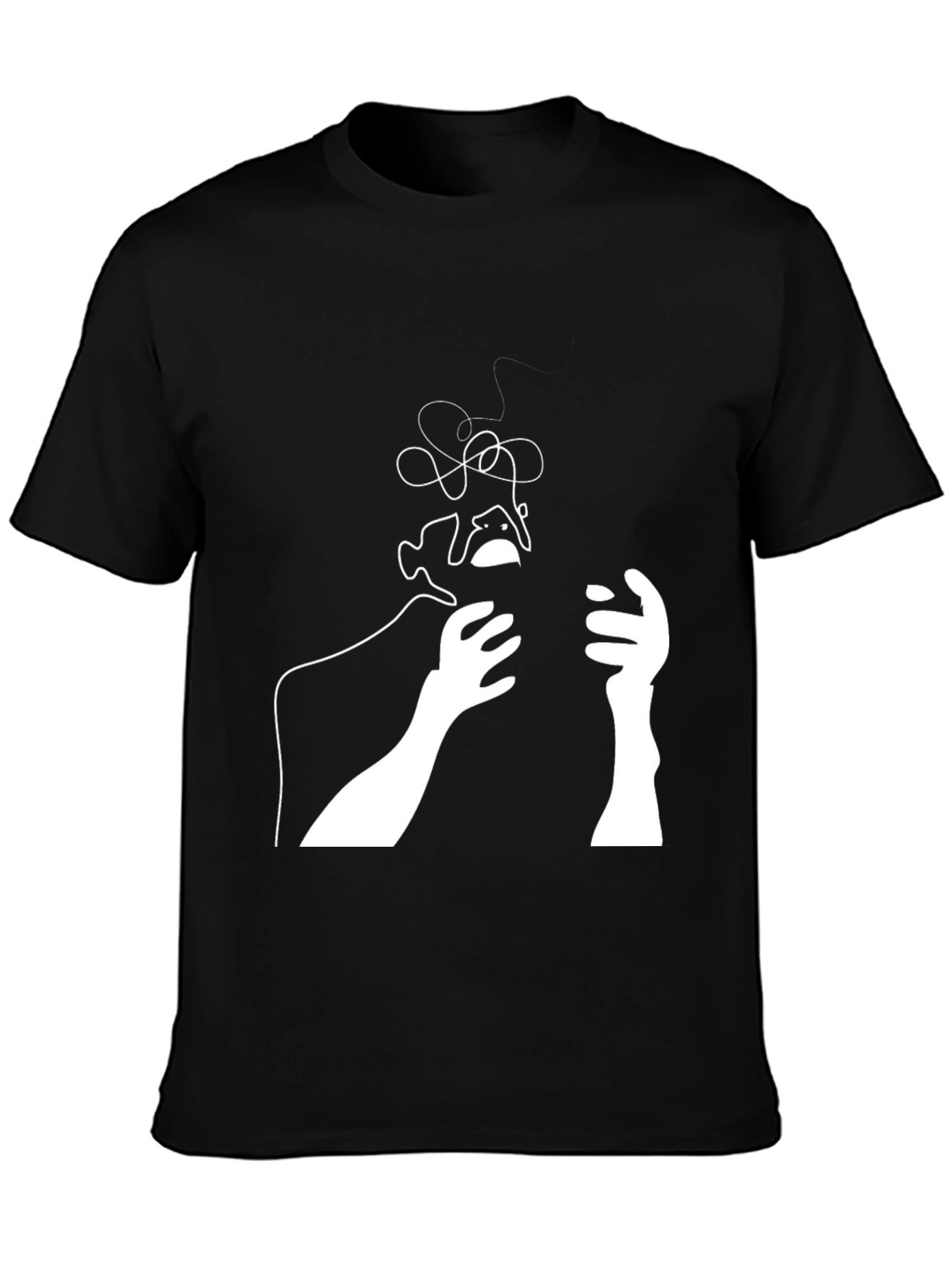 Abstract Line Art Graphic Tee