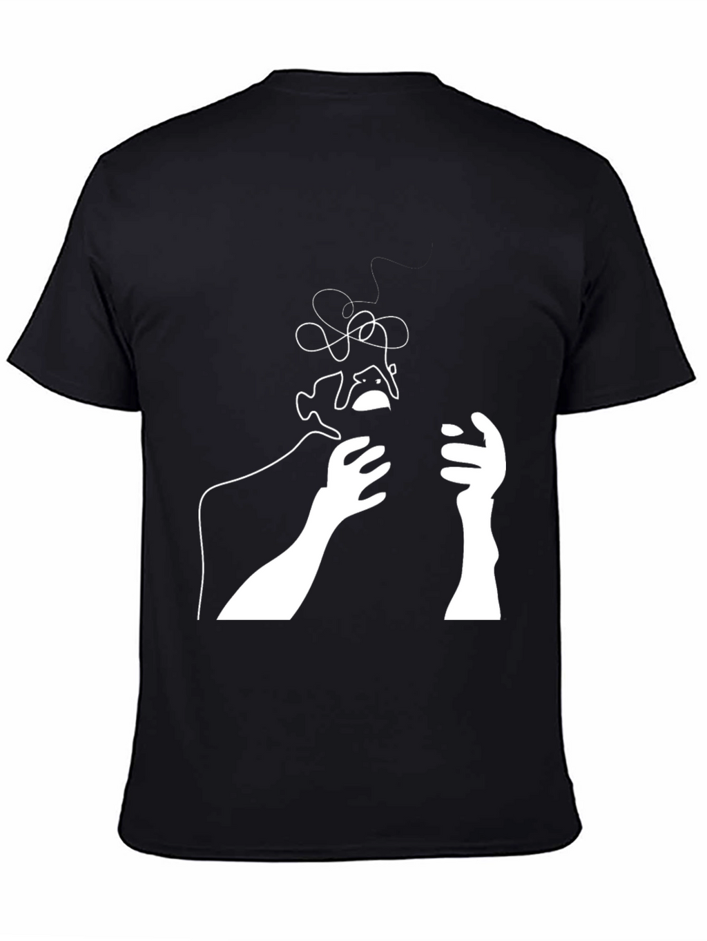 Abstract Line Art Graphic Tee