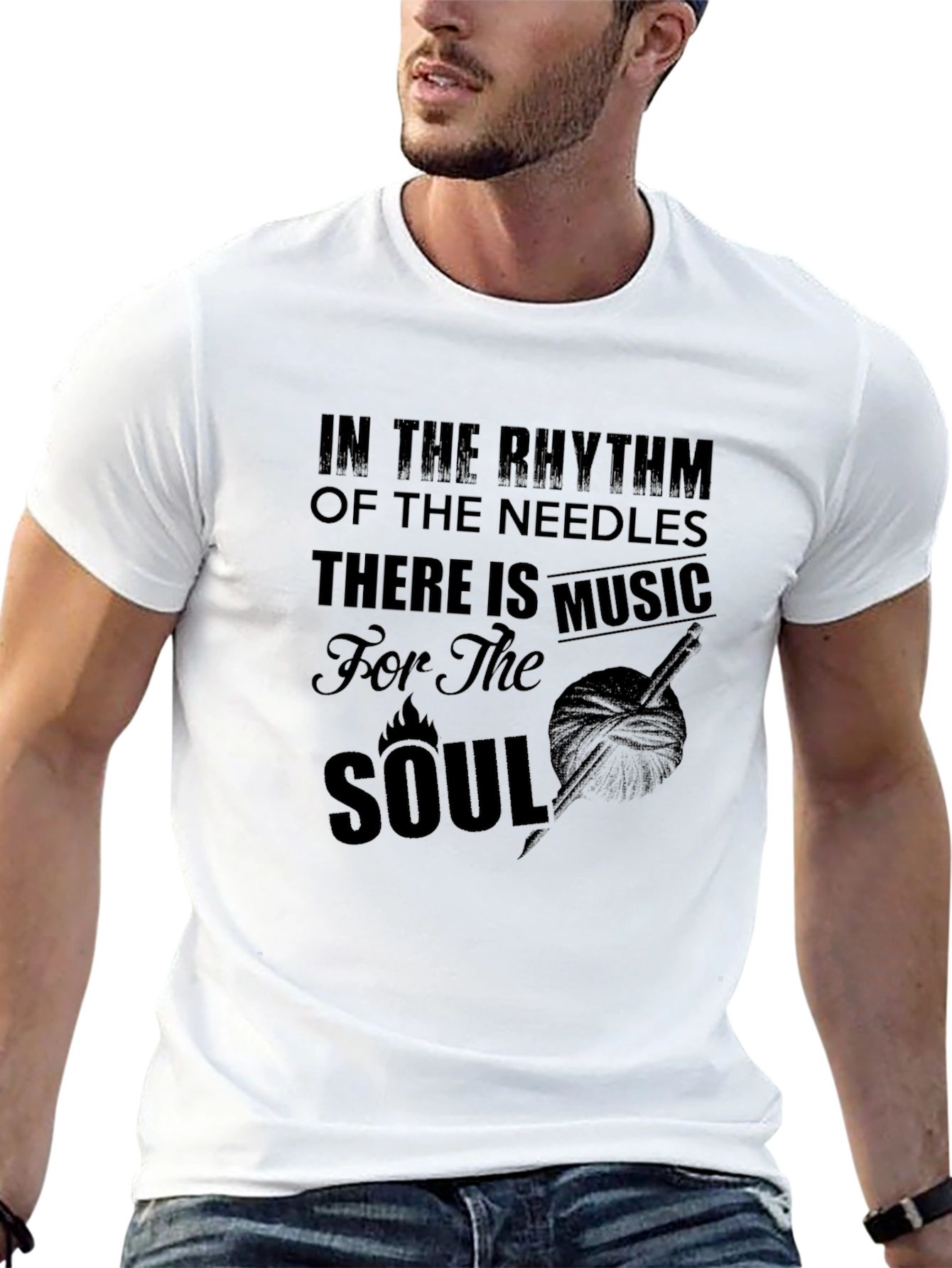 Rhythm of the Needles Music Soul Graphic T-Shirt