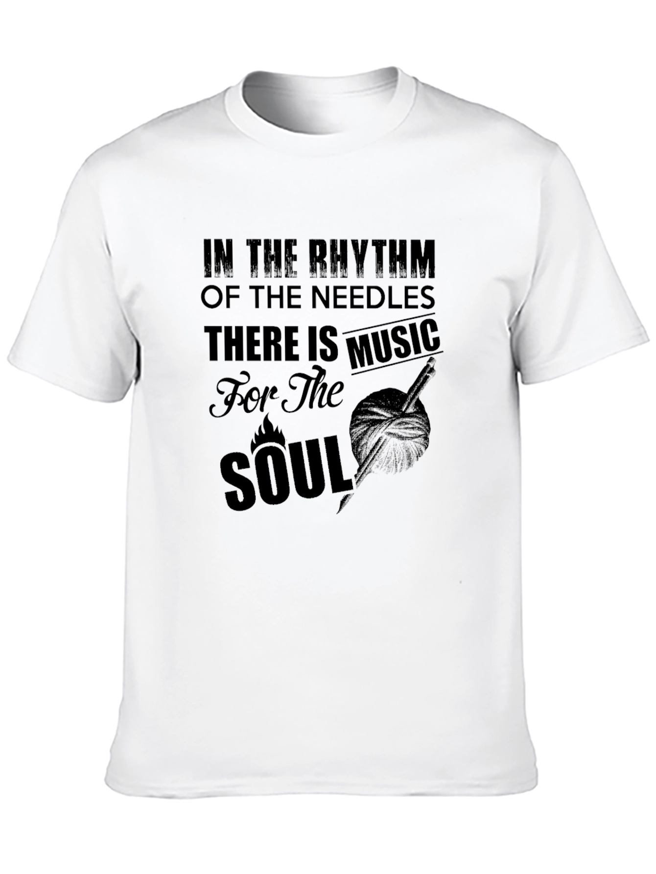 Rhythm of the Needles Music Soul Graphic T-Shirt