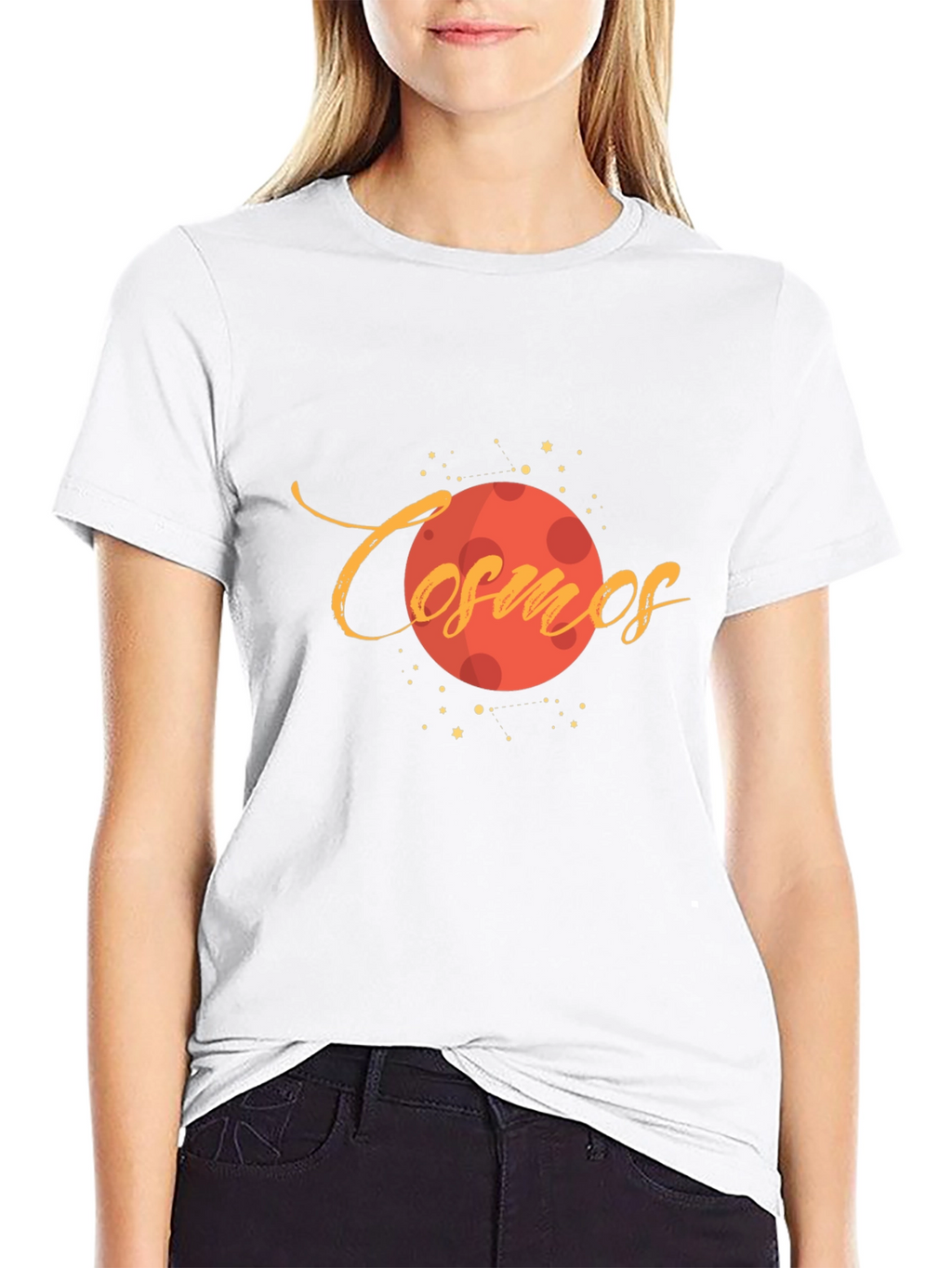 Cosmos Planet Graphic Black T-Shirt