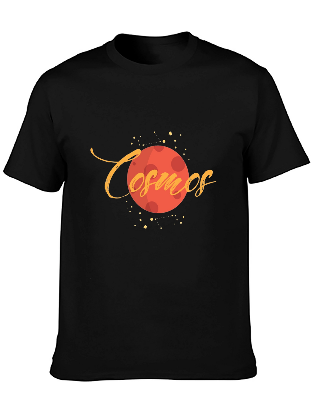 Cosmos Planet Graphic Black T-Shirt