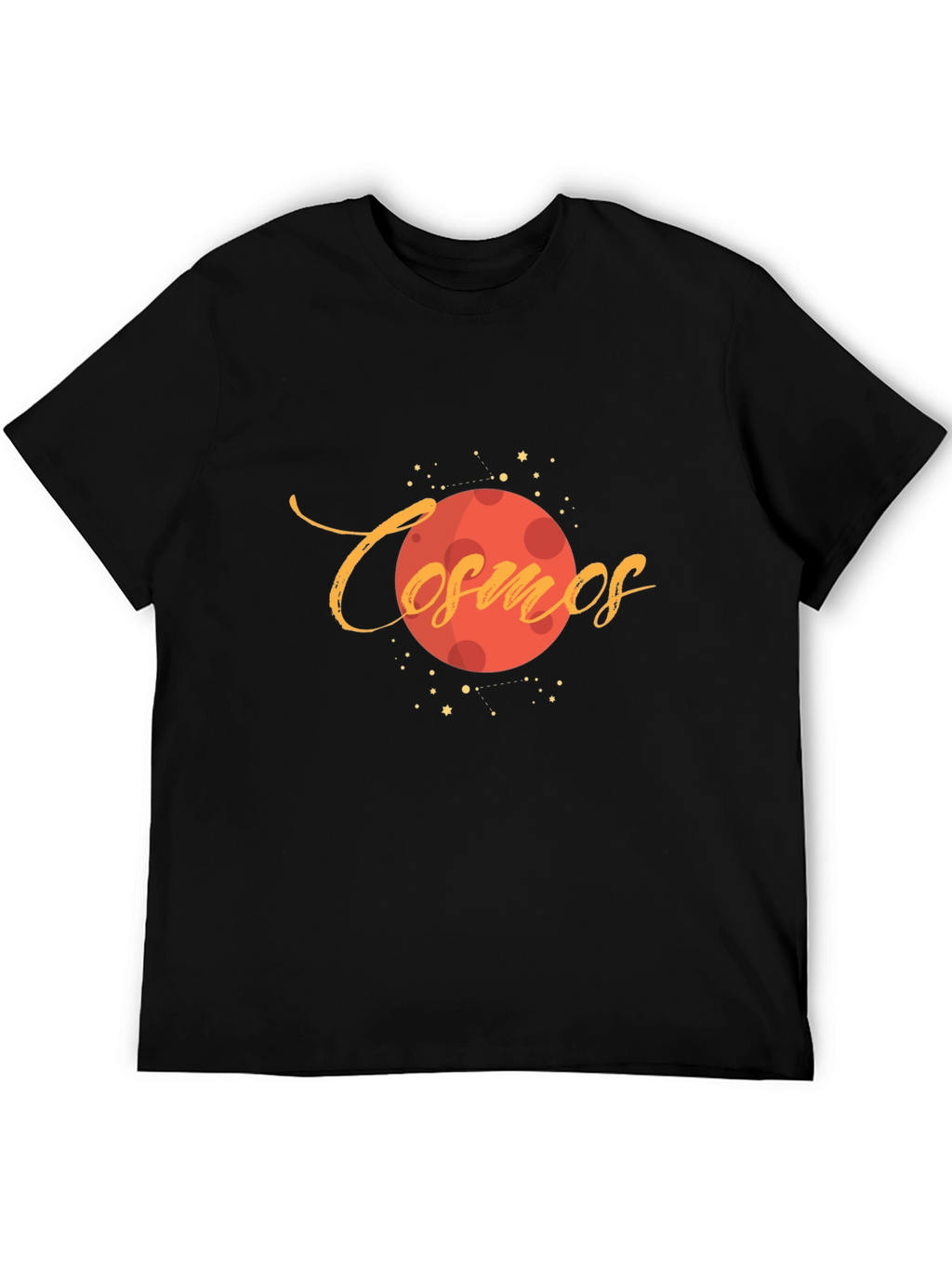 Cosmos Planet Graphic Black T-Shirt