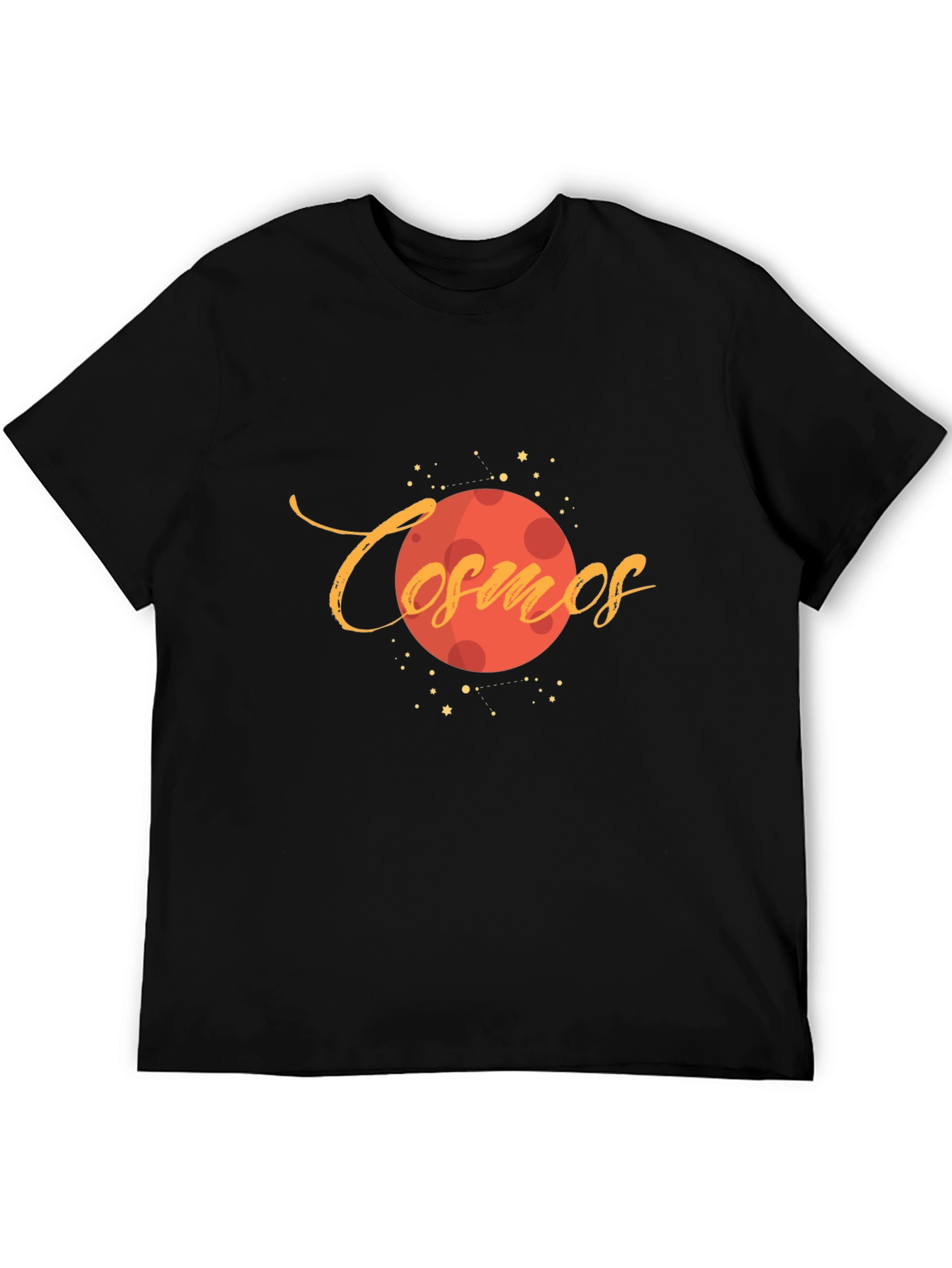 Cosmos Planet Graphic Black T-Shirt