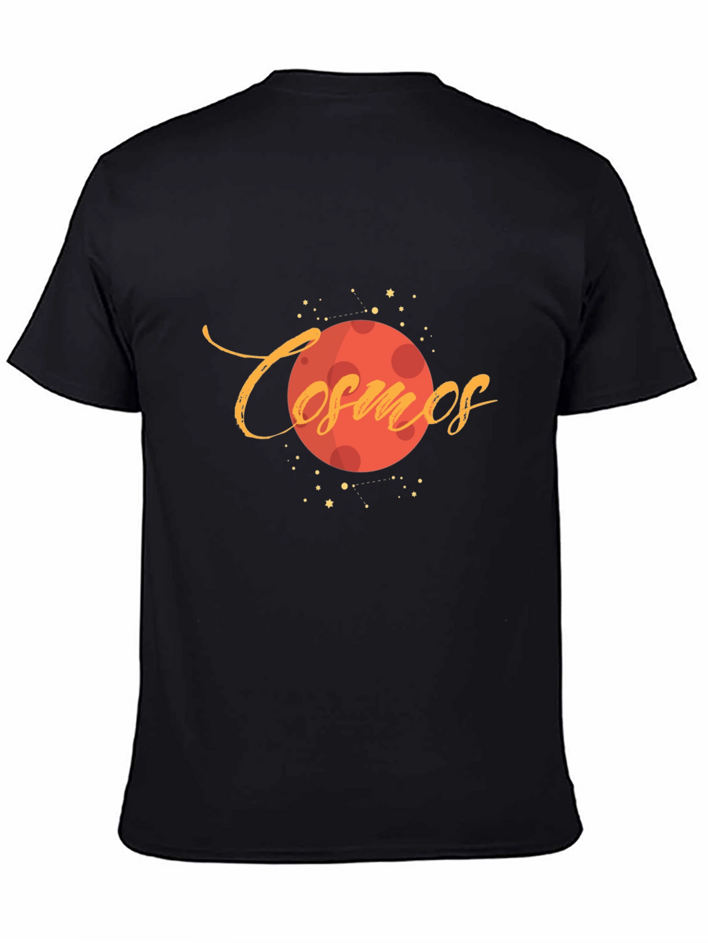 Cosmos Planet Graphic Black T-Shirt