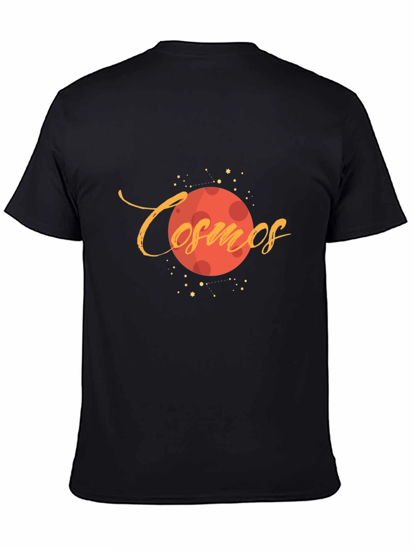 Cosmos Planet Graphic Black T-Shirt