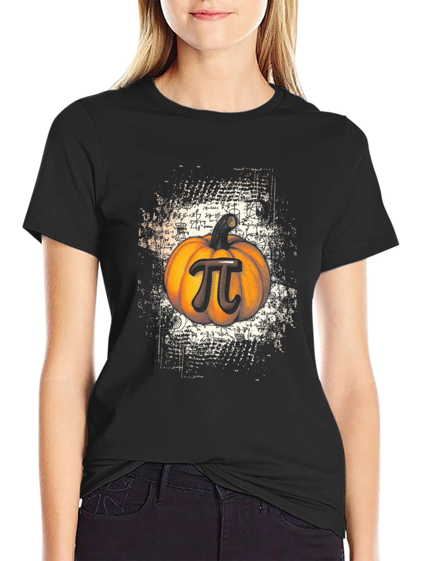 Pumpkin Pi T-Shirt Math Halloween Tee