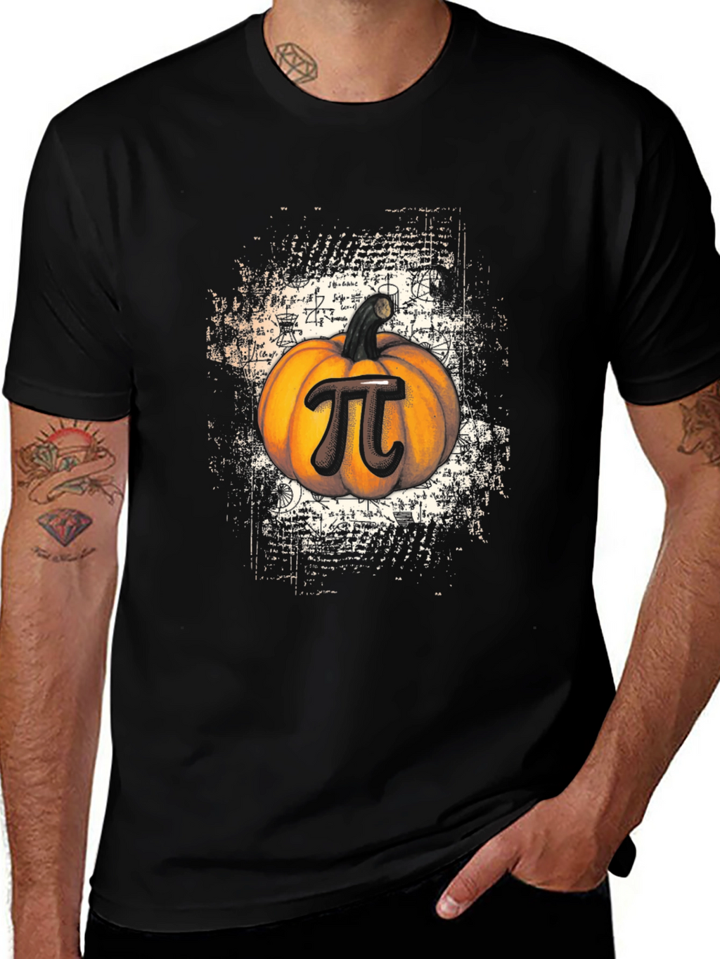Pumpkin Pi T-Shirt Math Halloween Tee