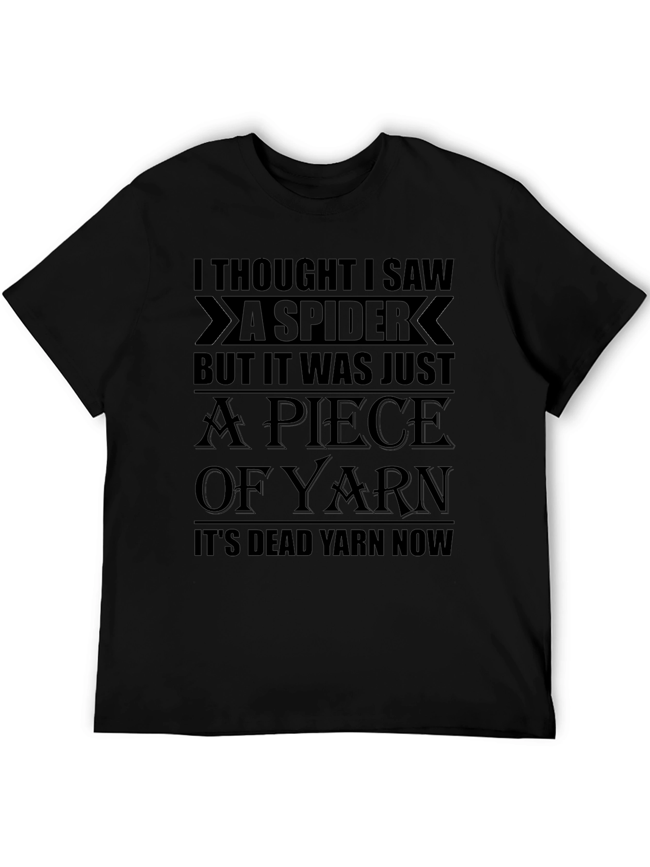 Funny Spider Yarn Graphic T-Shirt