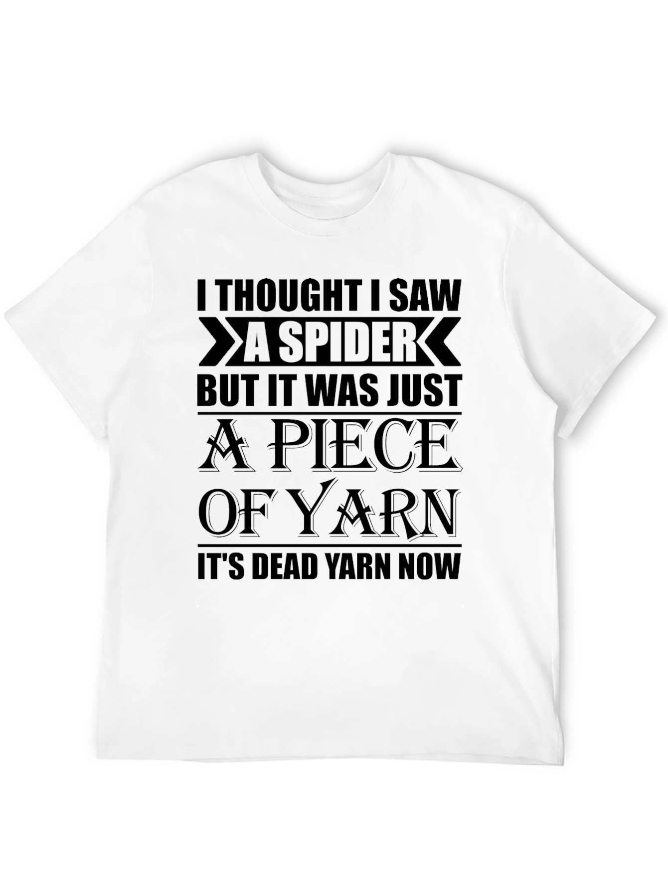Funny Spider Yarn Graphic T-Shirt
