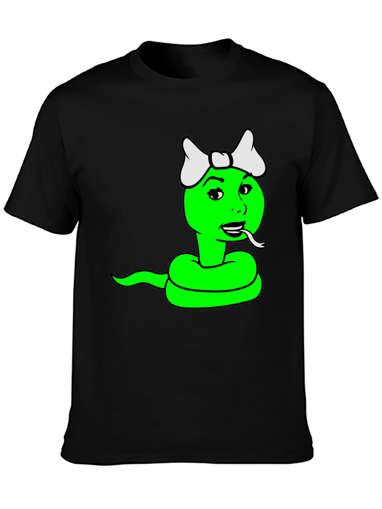 Cartoon Snake Graphic T-Shirt