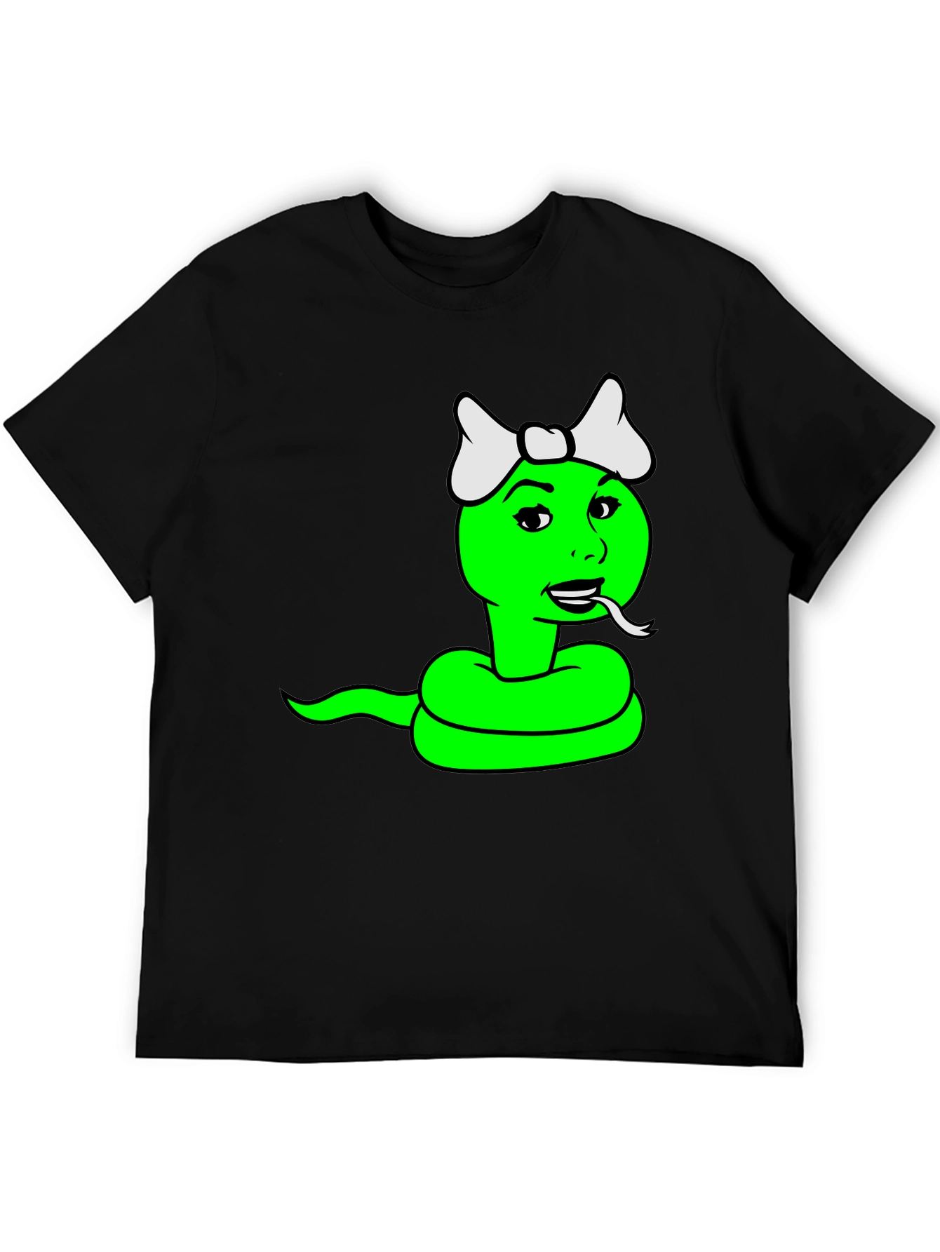 Cartoon Snake Graphic T-Shirt