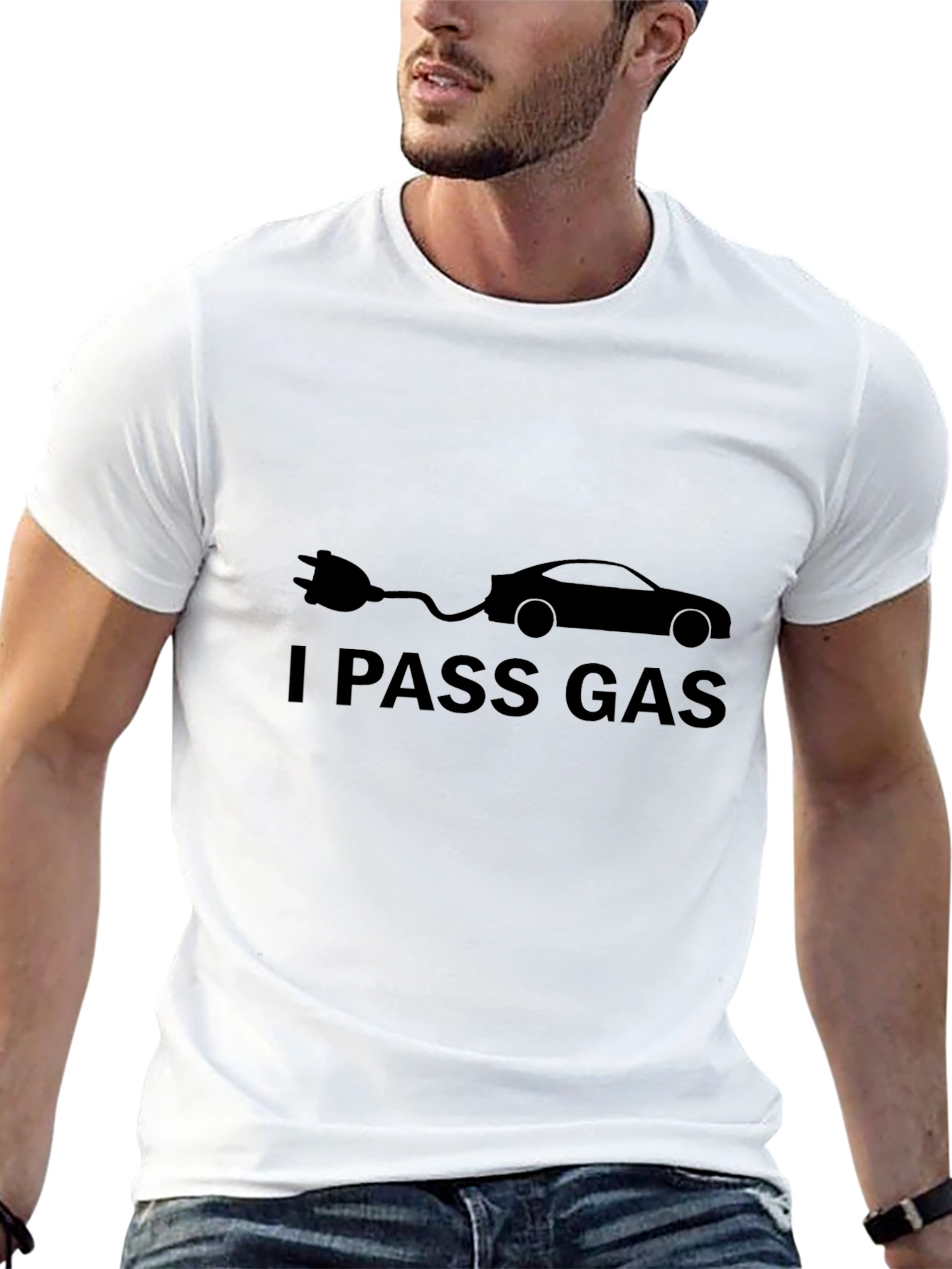 I Pass Gas Electric Car Humor T-Shirt