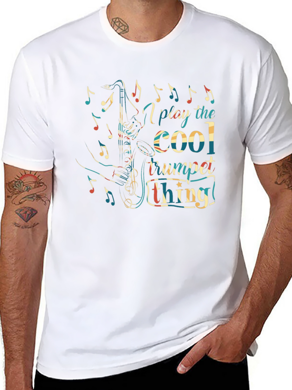 Cool Trumpet Thing Graphic Tee