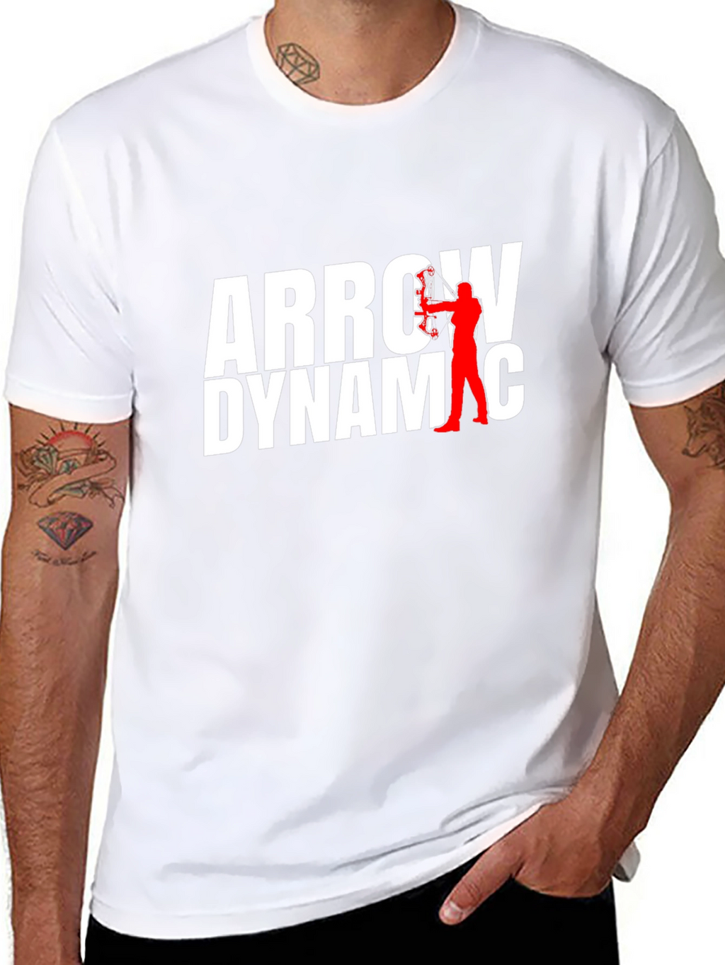 Arrow Dynamic Graphic T-Shirt - Black