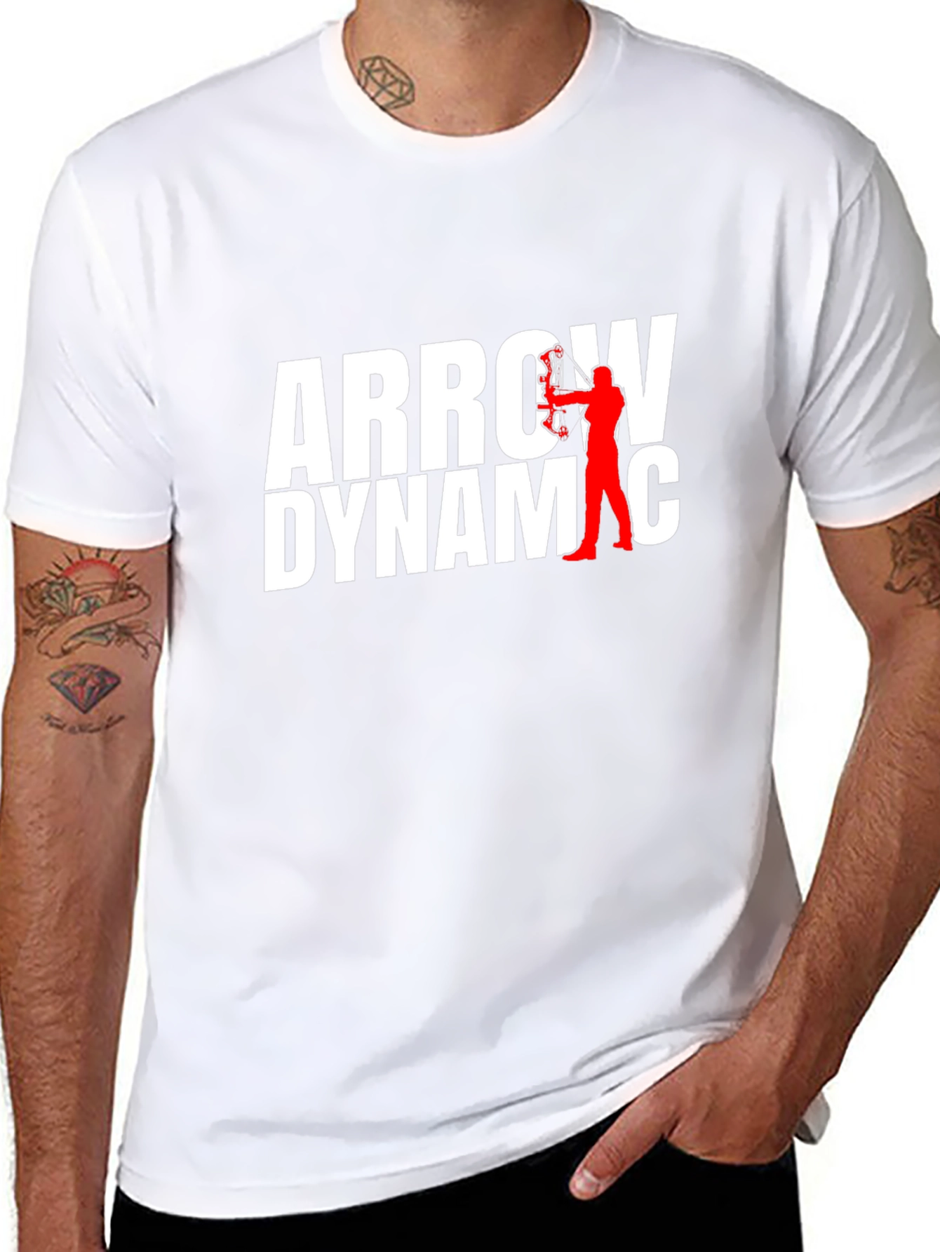 Arrow Dynamic Graphic T-Shirt - Black