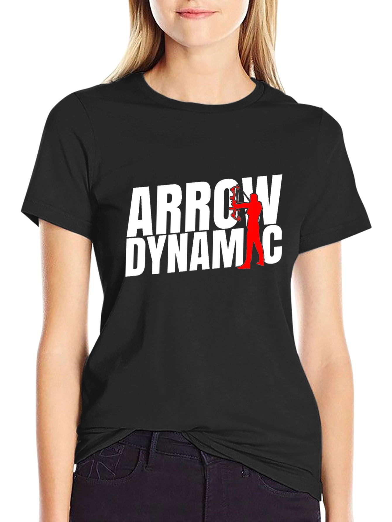 Arrow Dynamic Graphic T-Shirt - Black