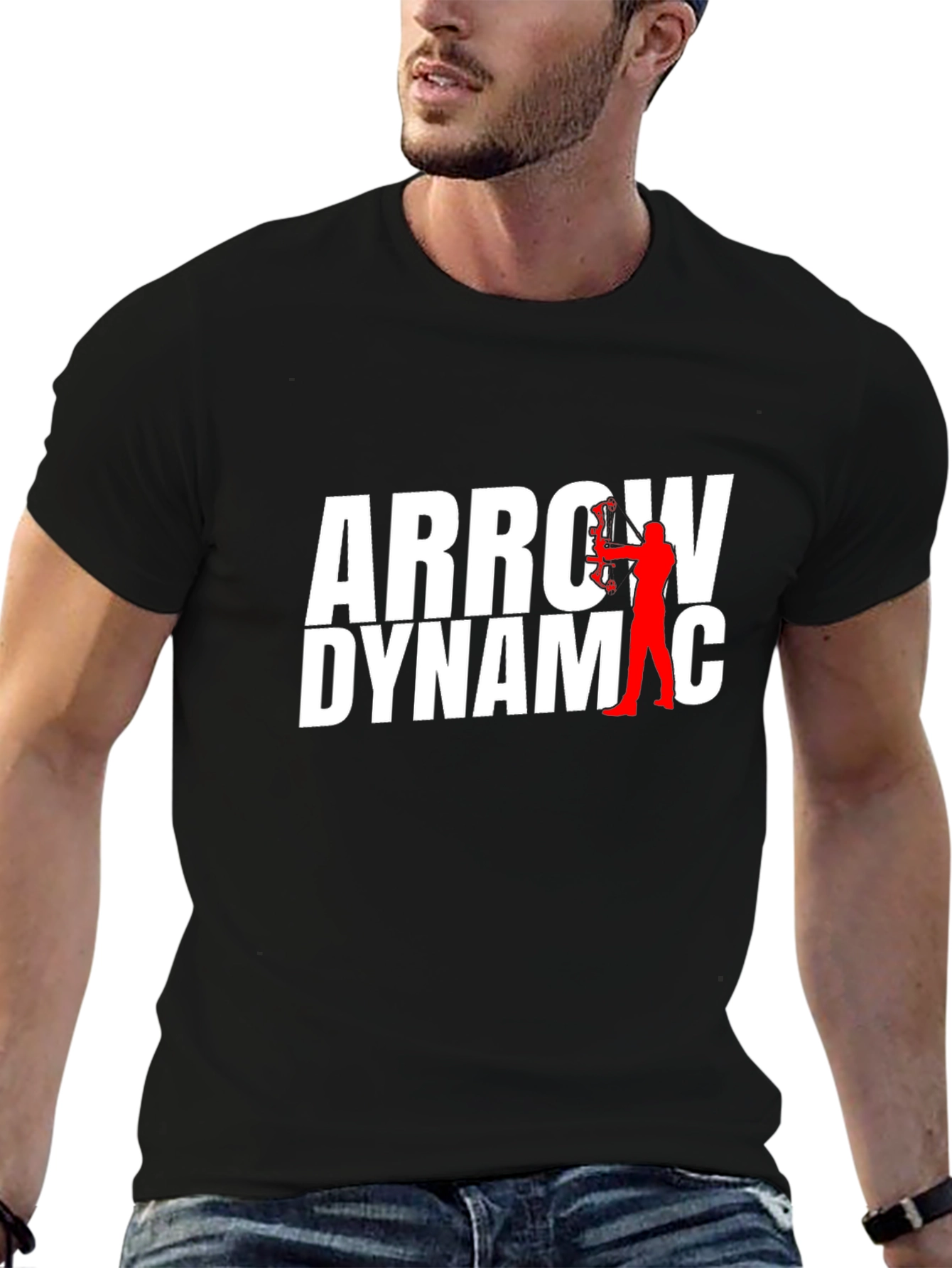 Arrow Dynamic Graphic T-Shirt - Black